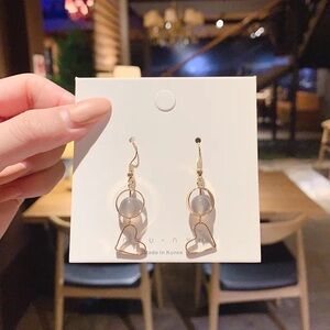 Elegant Gold and Silver Earrings